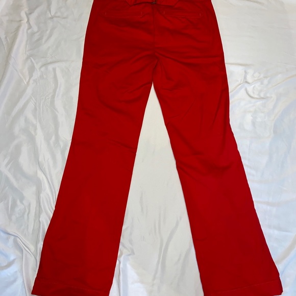 Ann Taylor Loft flared red pants size 2 - Picture 5 of 8